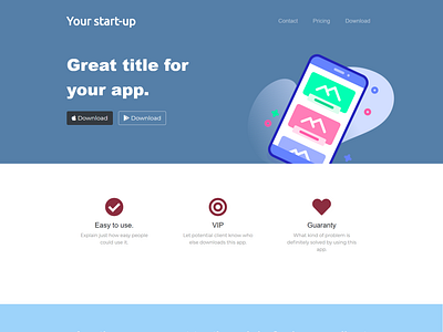 Startup landingpage