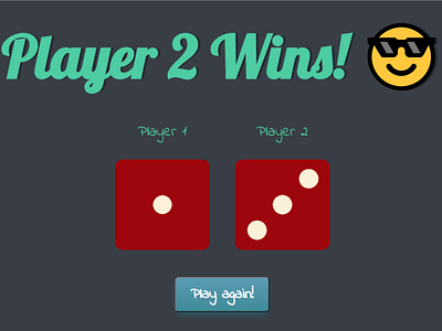 Dice game with javascript