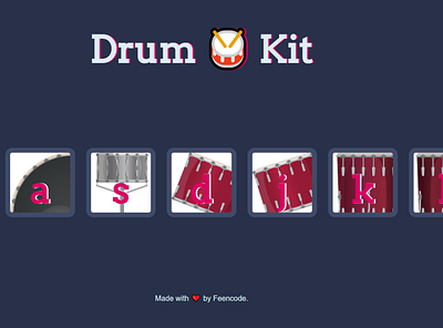 Drum kit game with javscript game javascript website