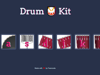 Drum kit game with javscript