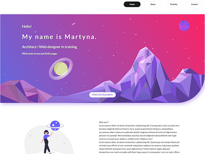 Portfolio landing page