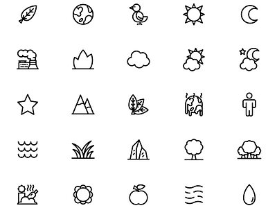 Lineo Environment Icon Set android design environment icon outline png svg ui ux vector website windows