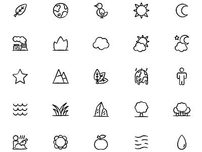 Artisto Environment Icon Set