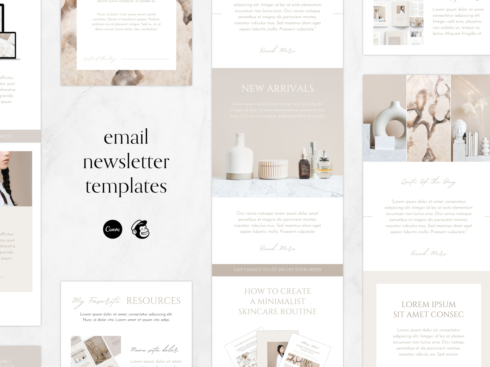 minimal email newsletter templates