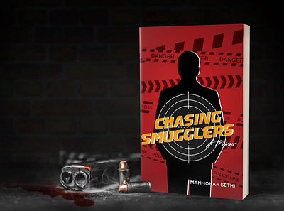 Chasing Smugglers A Memoir book cover design illustration