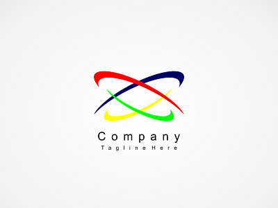 abstrac logo company branding design logo minimal typography vector
