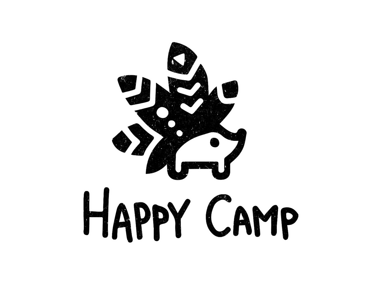 Logo for Happy Camp by liza andreyeva on Dribbble