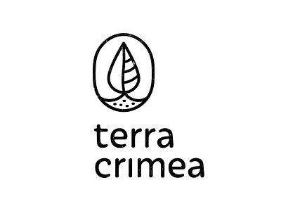terracrimea logo branding cosmetics crimea design lake leave logo mud natural