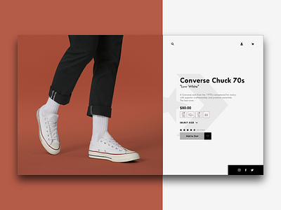 Converse website (Re-design) 70s casual chuck chuck taylor concept converse design illustration landing page prototype shoes style ui ux website xd design