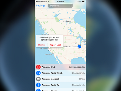 Daily UI #020 Location Tracker