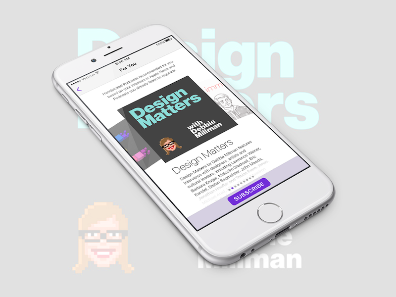 Daily UI #026 Subscribe subscribe design matters podcasts dailyui
