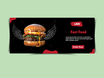 Fast Food Banner banner ad banner design fast food fast food banner fast food banner design fast food banner design template graphicdesign web banner