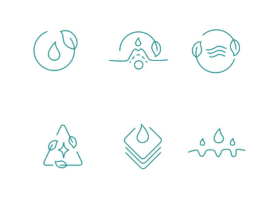 Cosmetic icons for beauty industry.