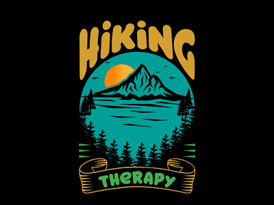 Hiking retro Design graphic design hiking design retro design retro style t shirt design