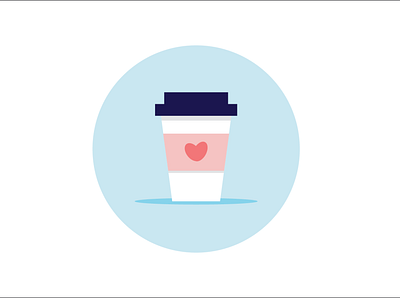 But first, coffee! art design flat icon illustration illustrator minimal vector