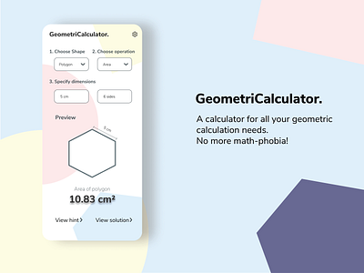 Calculator Concept Design calculator dailyui dailyui 004 minimal mobile ui pastels simple ui design uikit