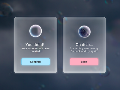 Daily UI 011 - Flash message branding bubble daily ui daily ui 011 daily ui challenge dailyui error message figma flash message glassmorphism glassy gradient illustration neomorphism playful transparent background uiux