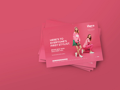 Fashion Store Flyer Design fashion brand flyer design typography logo women fashion