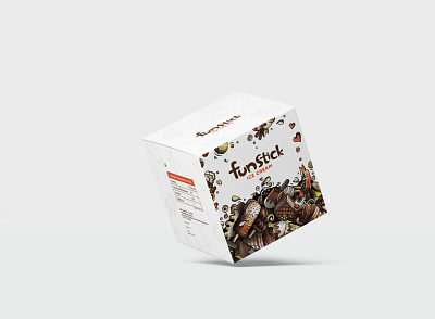 Ice Cream Package Design ice cream shop illustration package design typography