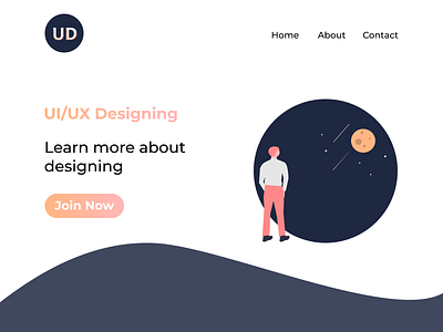 Website Design/ illustration landing page