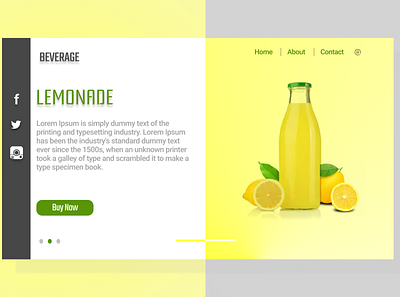 Beverage UI/UX design figma illustration ui ux xd