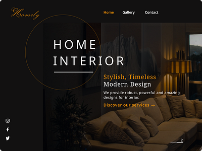 Interior web app design