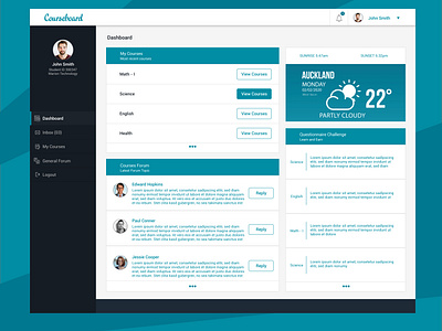 Online Course Dashboard