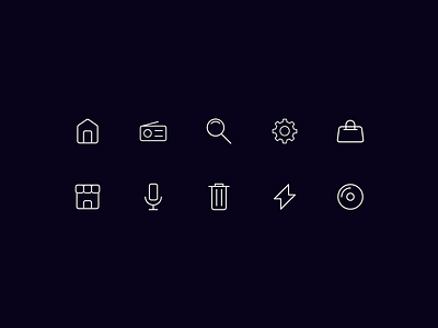 UI Icons - Minimal Icon Pack icon pack icons minimal icons outline icons rounded corners ui ui icons uiux