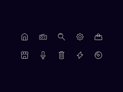 UI Icons - Minimal Icon Pack icon pack icons minimal icons outline icons rounded corners ui ui icons uiux
