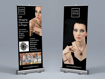 Luxury Brand Roll-up Banner Design