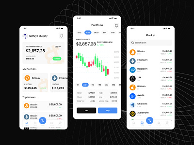 Crypto Marketplace App Concept - Light Mode by Gausul Haque Nasif on ...