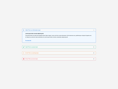 ❗️Who likes some toasts? 3 alerts product design toasts ui visual design