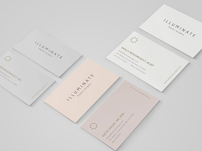 Illuminate Plastic Surgery - Print Collateral 1 branding design print design typography