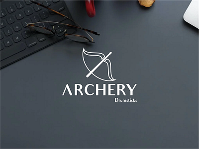 Archery Drumsticks archer archery brand branding drums drumstick drumsticks graphic design idea identity logo logotype