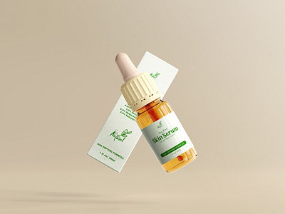 Skin Serum Dropper Packaging Design