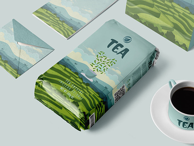 Tea Packaging Design | Packaging Illustration amazon packaging cannabis cosmetics design design templates food label healthy food label illustration label design