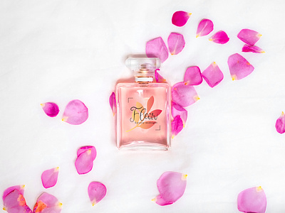 Fleur Luxury Perfume Label Design