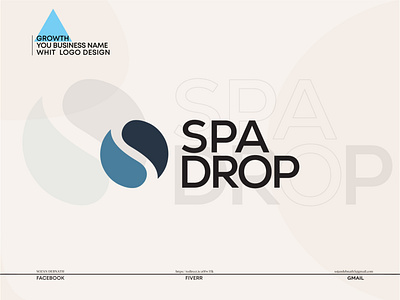 SPA DROP LOGO app avator branding business creative design drop logo illustration logo logodesign modern professional ui vector water