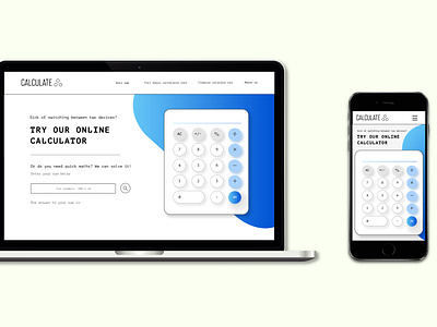 Daily UI Challenge 004 Calculator by Michelle