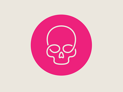Skullink design identity lines logo skull
