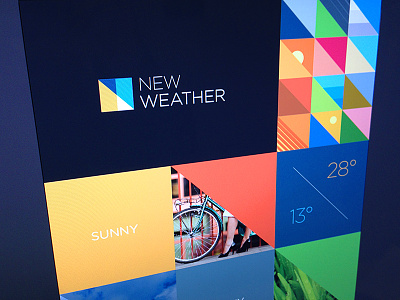 New weather brand exploration branding colour colourful design. logo mood board triangles