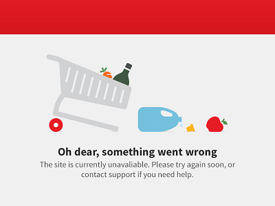 404 page fun 404 error illustration shopping trolley vector