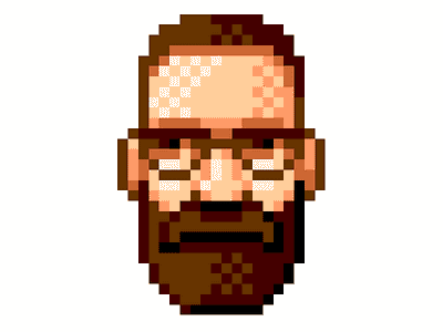 Pixel portrait in 256 (8bit) colour