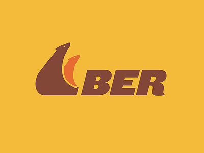 BER logo bear branding colour logo retro