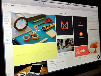 Milanote - The notes app for creative work. branding design interface logo moodboard software ui