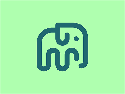 Little 2017 logo refresh brand brandmark elephant identity logo minimal