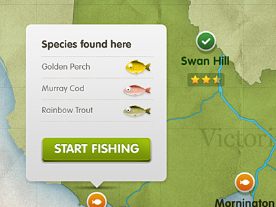 iPad game concept V2 fish game illustration map