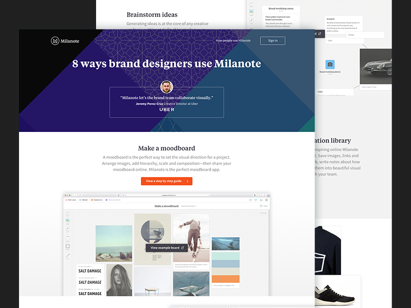 Game design software - Milanote
