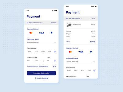 Daily UI 002 • Mobile Checkout