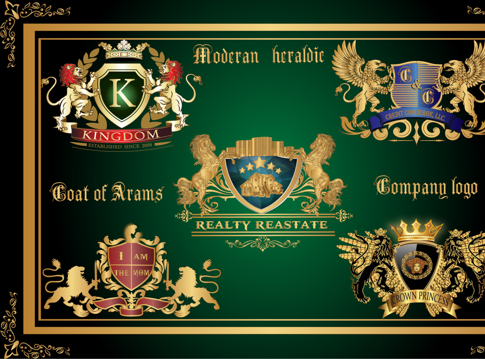 create outstanding luxury coat of arms , company logo by Fahad ...